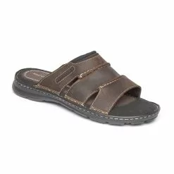 Rockport Men's Darwyn Leather Slide Sandals