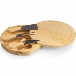 Picnic Time Brie Cheese Cutting Board With Tools