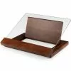 Picnic Time Wooden Cookbook Stand With Glass
