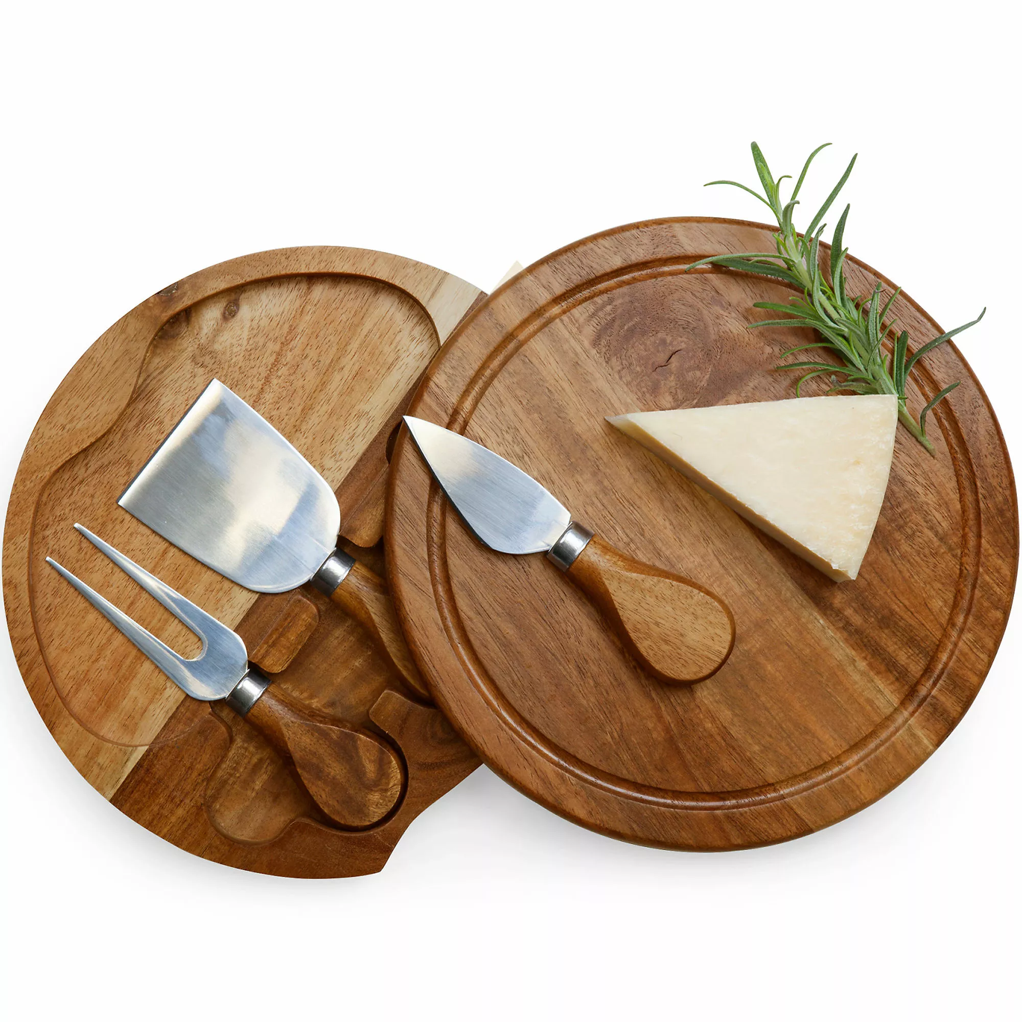 Picnic Time Wooden Brie Cheese Cutting Board With Tools - Image 3