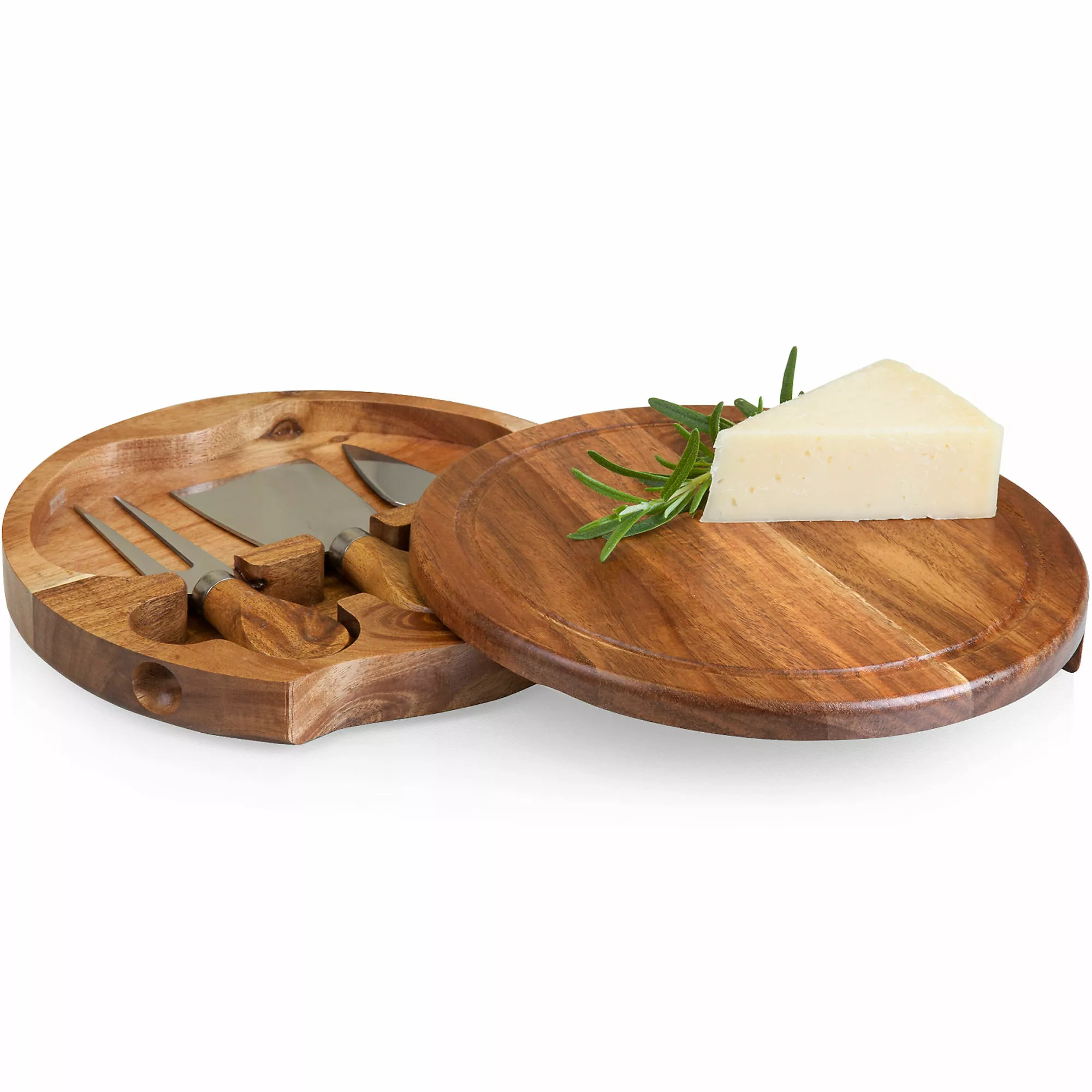 Picnic Time Wooden Brie Cheese Cutting Board With Tools - Image 5