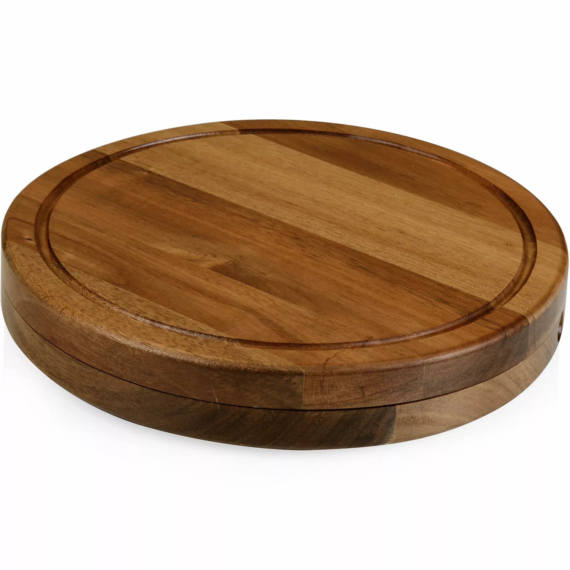 Picnic Time Round Wooden Cheese Cutting Board With Tools - Image 7