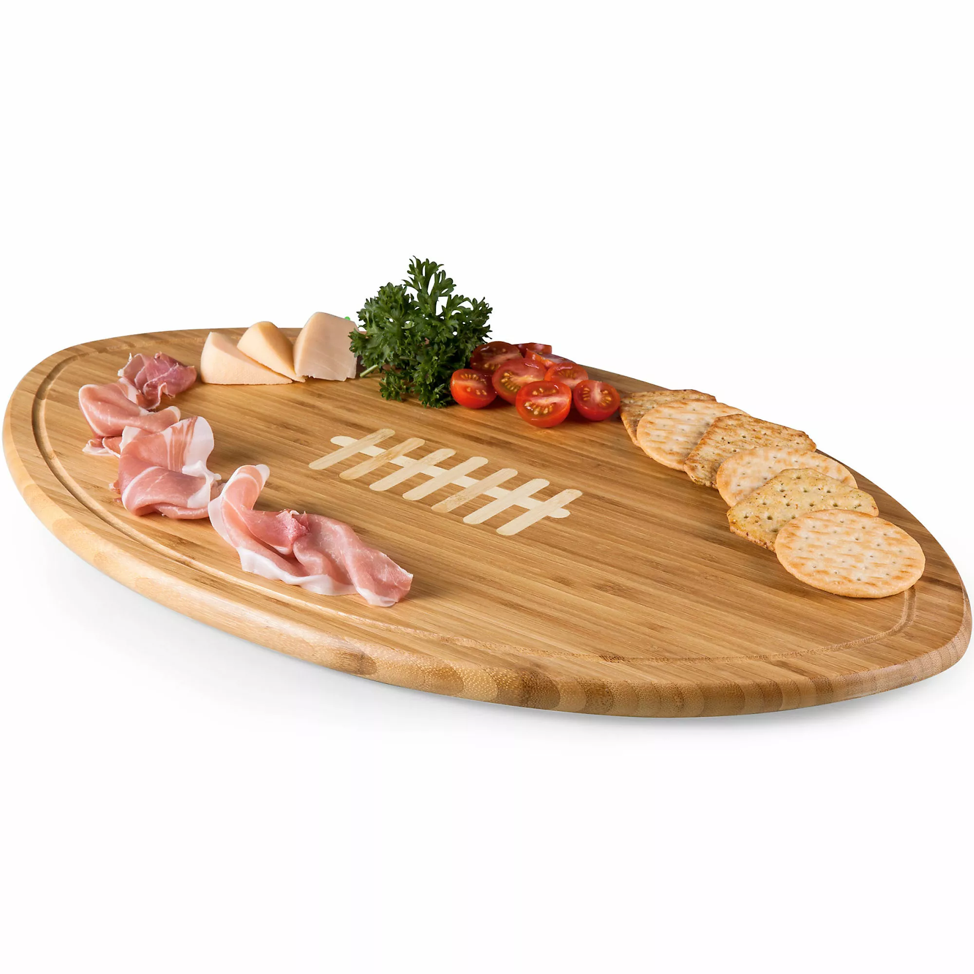 Picnic Time Football Cheese Cutting Board And Tray - Image 3