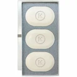 Carved Solutions Luxury Personalized Circle Initial Soap Trio Set