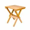 Frankford Umbrella Oak Wood Side Folding Table