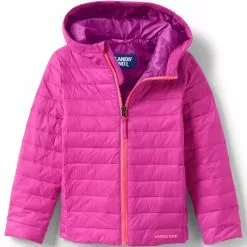Lands' End Kids ThermoPlume Packable Hooded Jacket