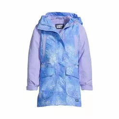 Lands' End Girls Plus Squall Fleece Lined Waterproof Insulated Winter Parka