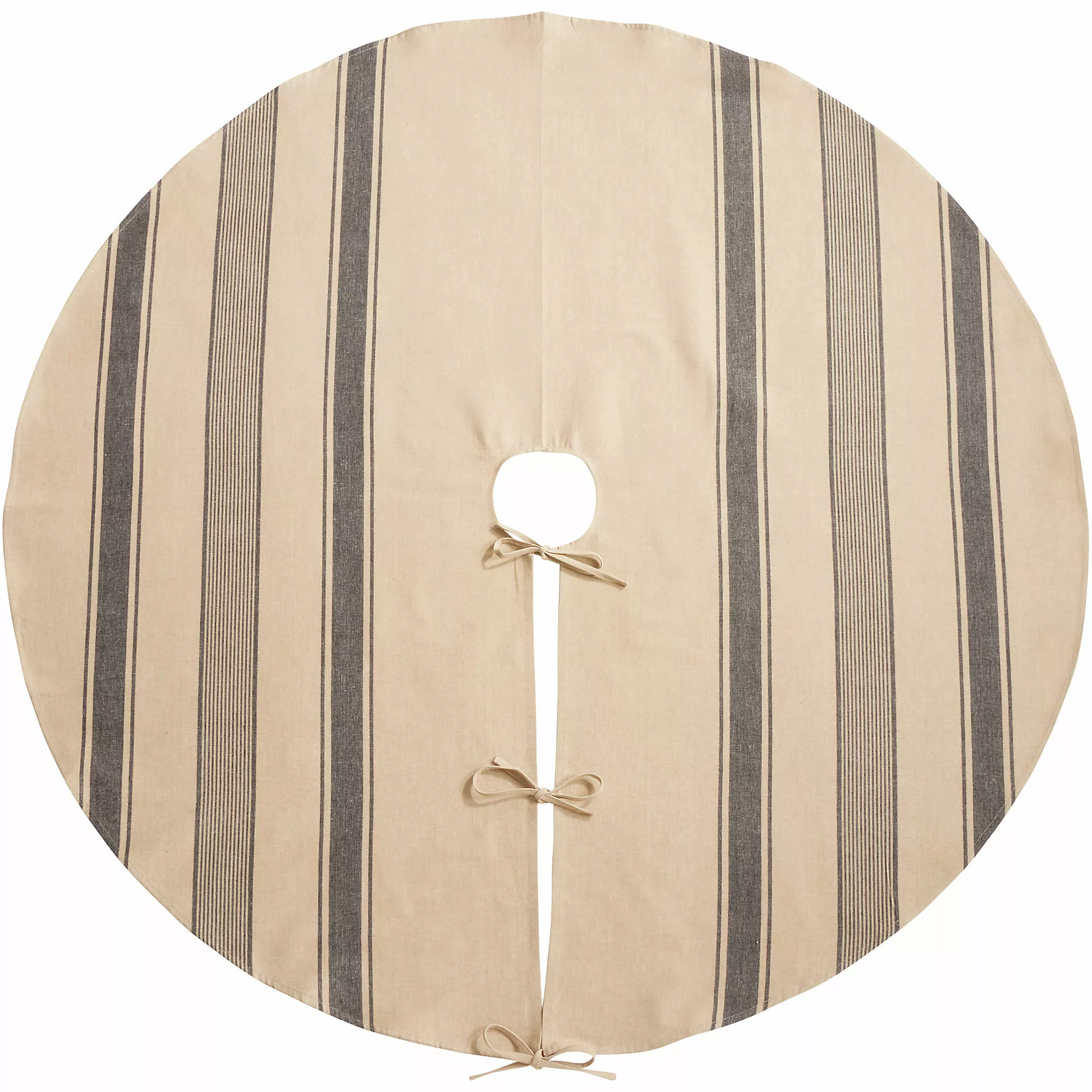 Saro Lifestyle Banded Christmas Tree Skirt