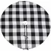 Saro Lifestyle Buffalo Plaid 53 Inch Christmas Tree Skirt