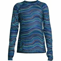 Lands' End Girls Thermal Base Layer Long Underwear Thermaskin Crew Neck Shirt