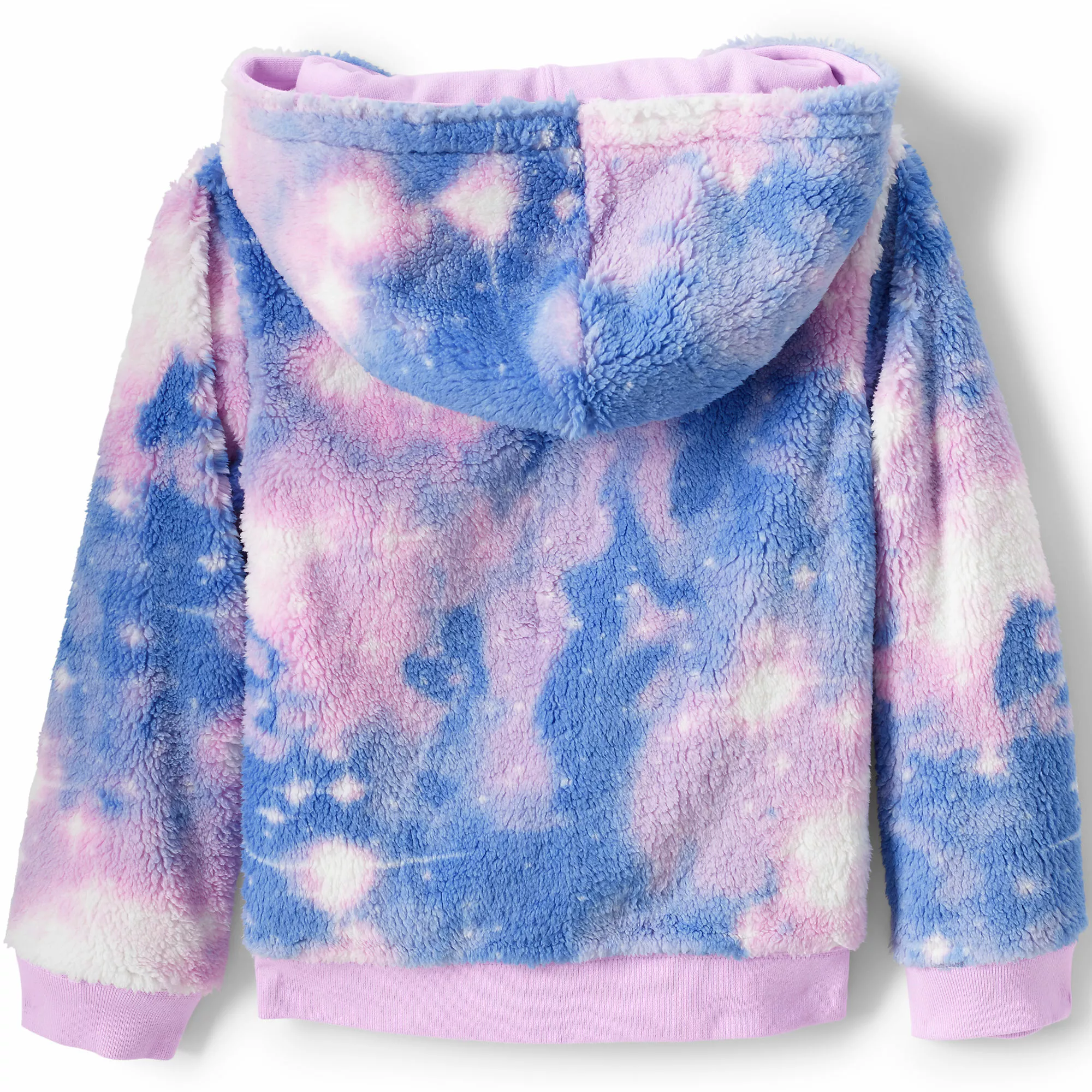 Lands' End Kids Reversible Sherpa Fleece Hoodie - Image 4