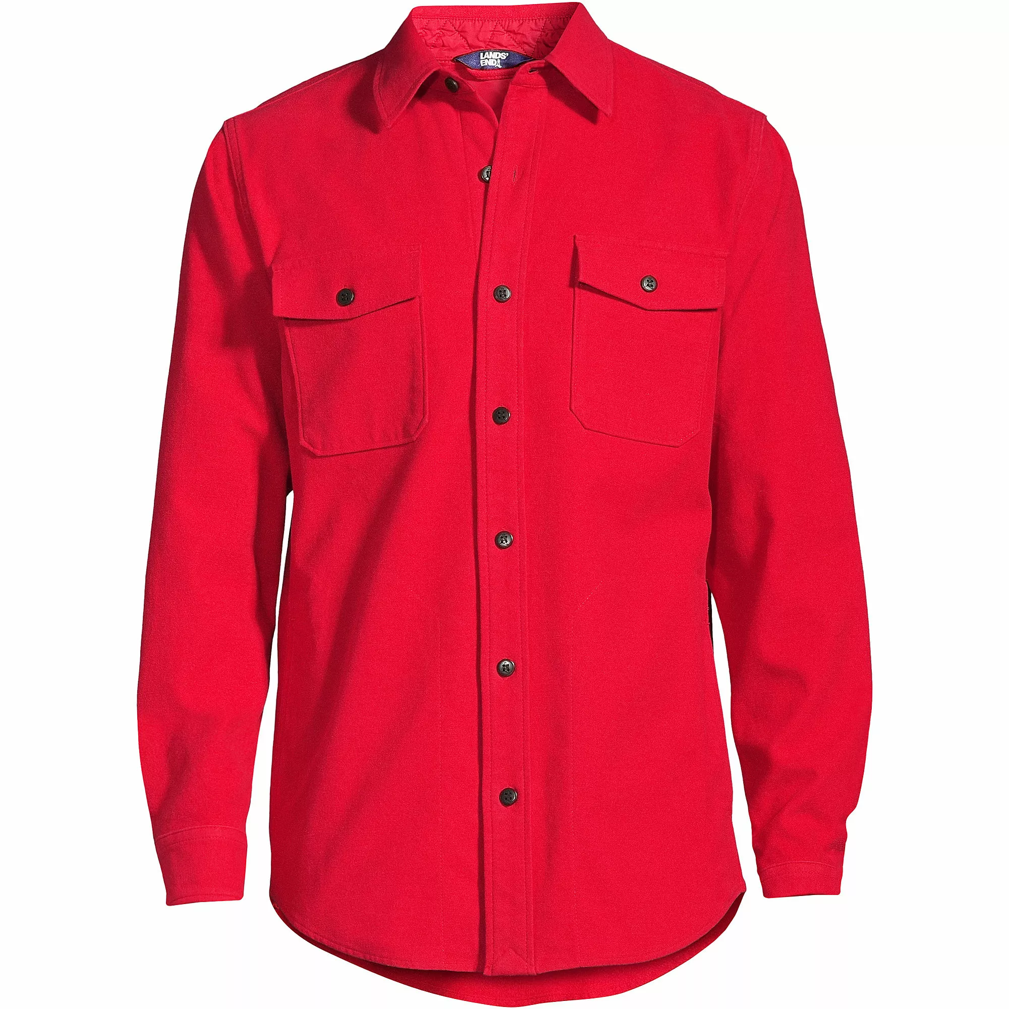 Lands' End Men's Heavyweight Stretch Chamois Shirt - Image 2