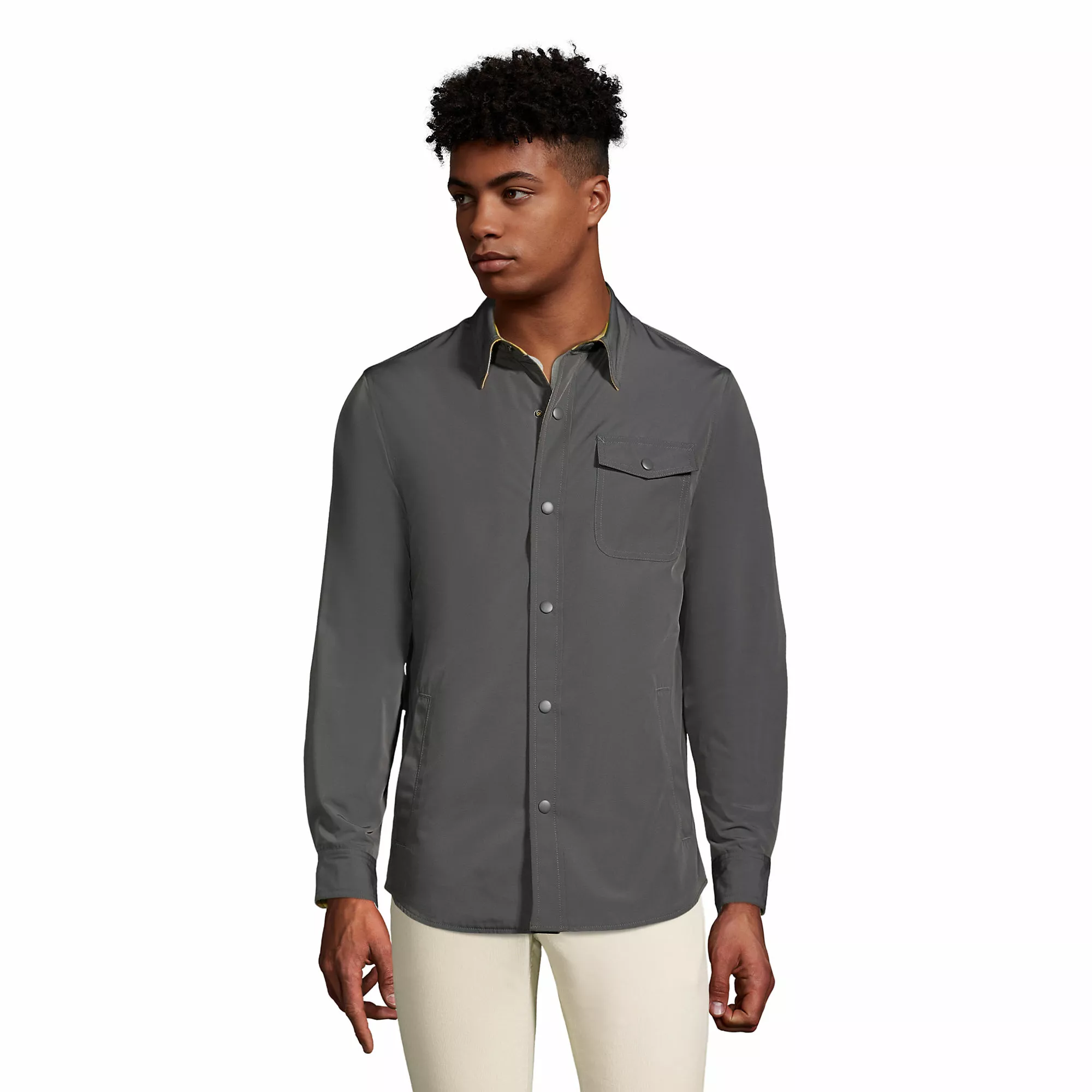 Lands' End Men's Reversible Shirt Jacket - Image 2