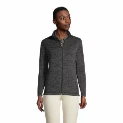 Lands' End Women's Sweater Fleece Jacket