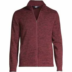 Lands' End Men's Big Sweater Fleece Jacket