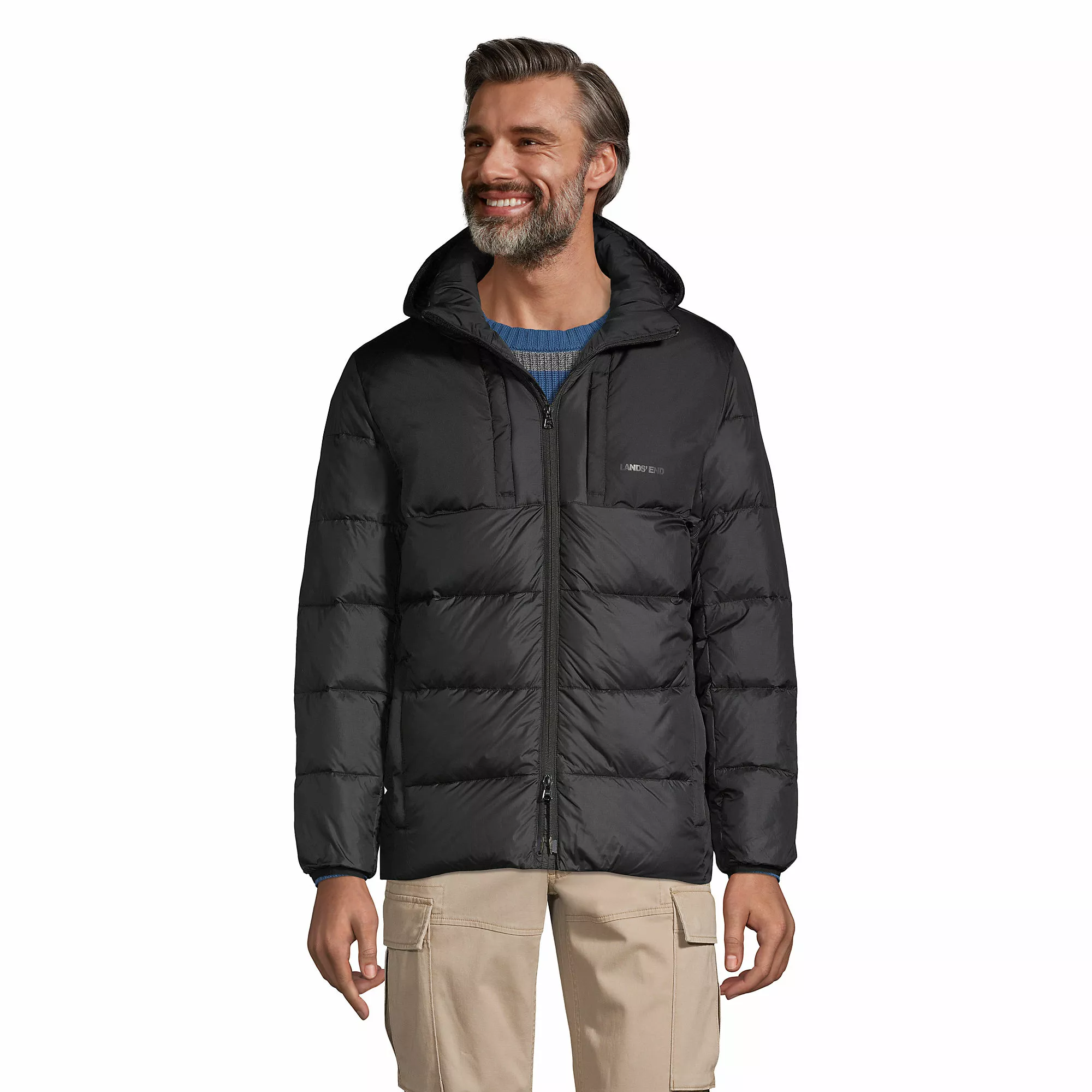 Lands' End Men's Wide Channel Down Jacket