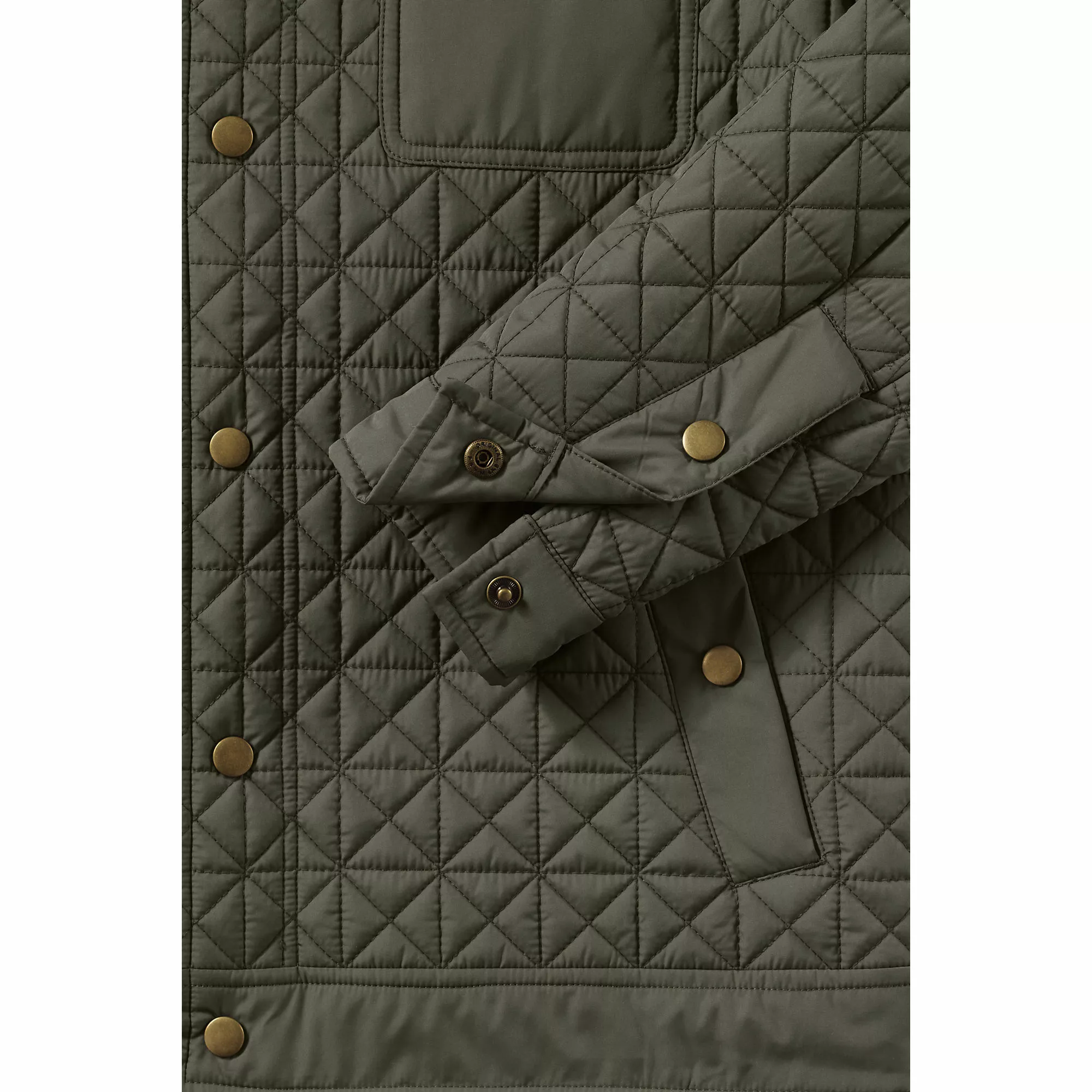 Lands' End Men's Insulated Primaloft Eco Quilted Shirt Jacket - Image 7