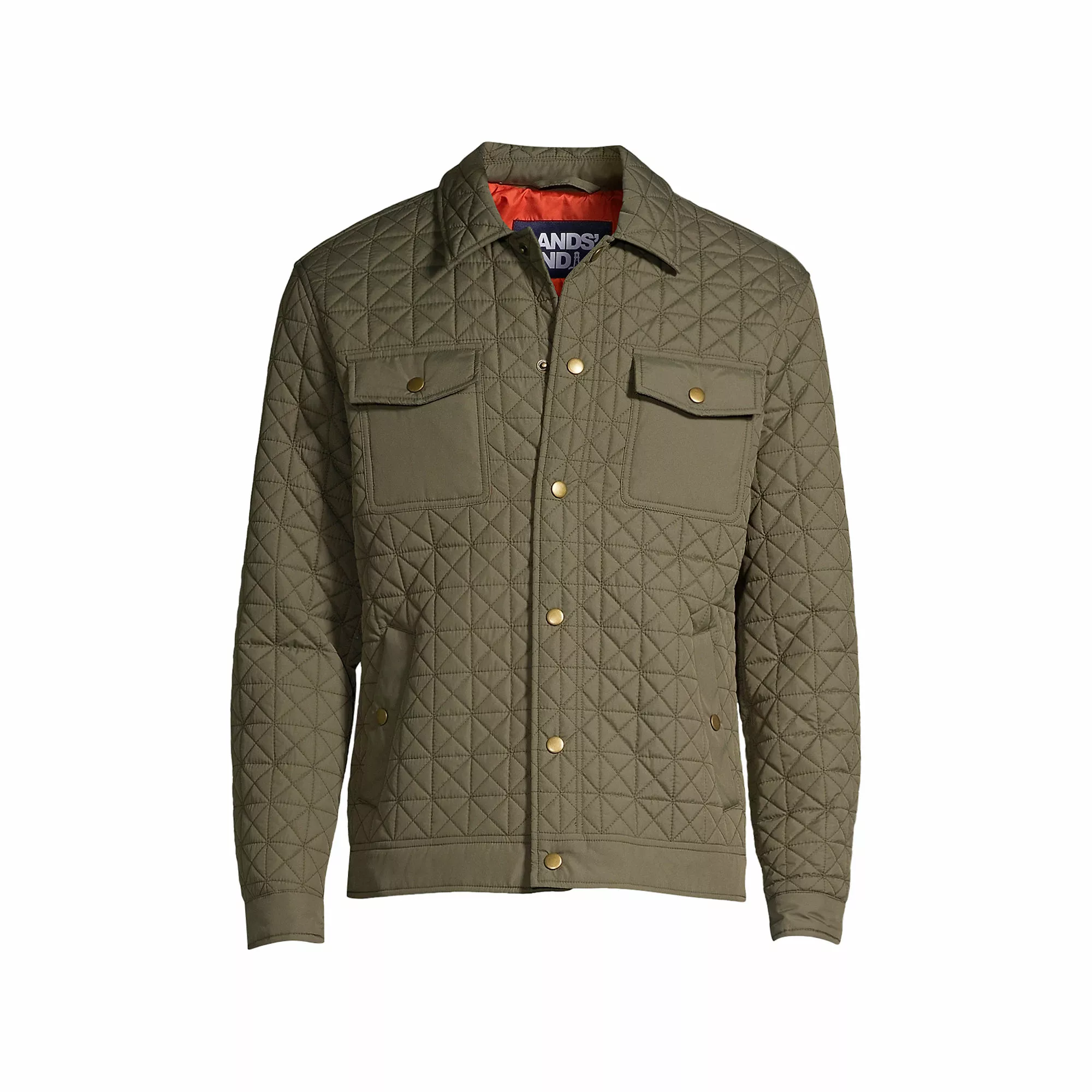 Lands' End Men's Insulated Primaloft Eco Quilted Shirt Jacket - Image 5