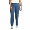 Lands' End Women's Plus Size Starfish Elastic Waist Knit Jeans Mid Rise