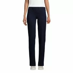 Lands' End Women's Starfish Elastic Waist Knit Jeans Mid Rise
