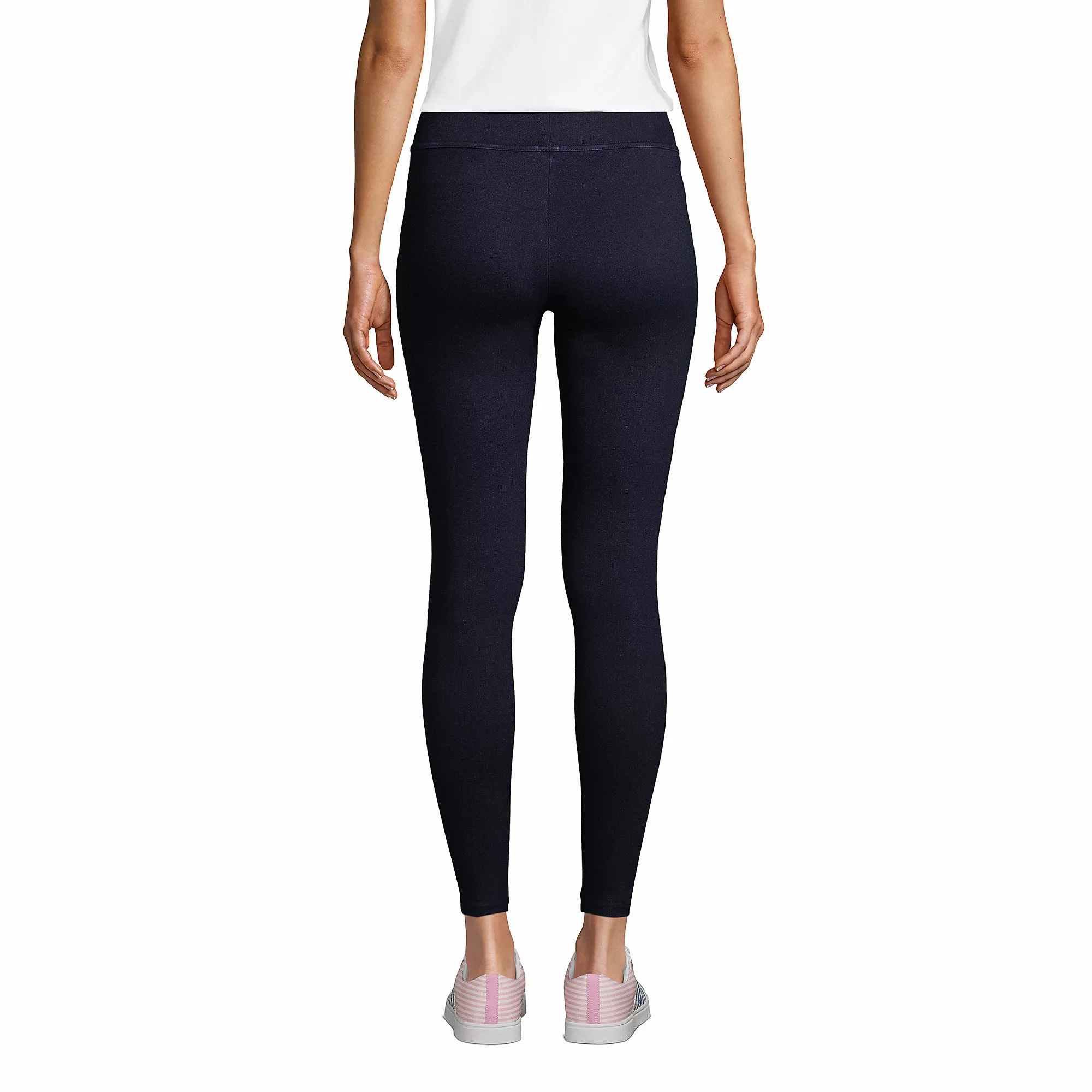 Lands' End Women's Starfish Mid Rise Knit Jean Leggings - Image 2