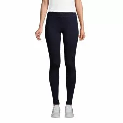 Lands' End Women's Starfish Mid Rise Knit Jean Leggings