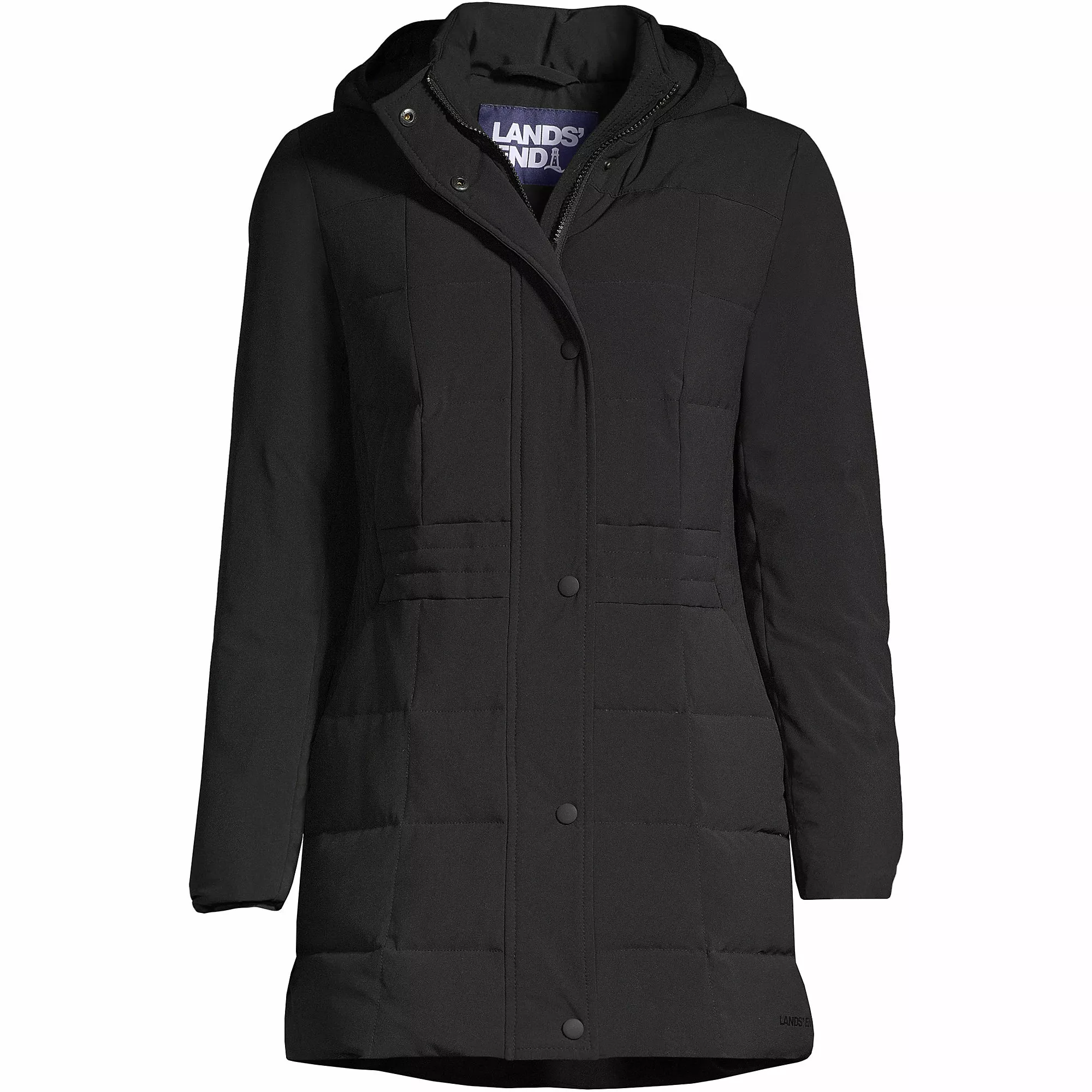 Lands' End Women's Quilted Stretch Down Coat - Image 5