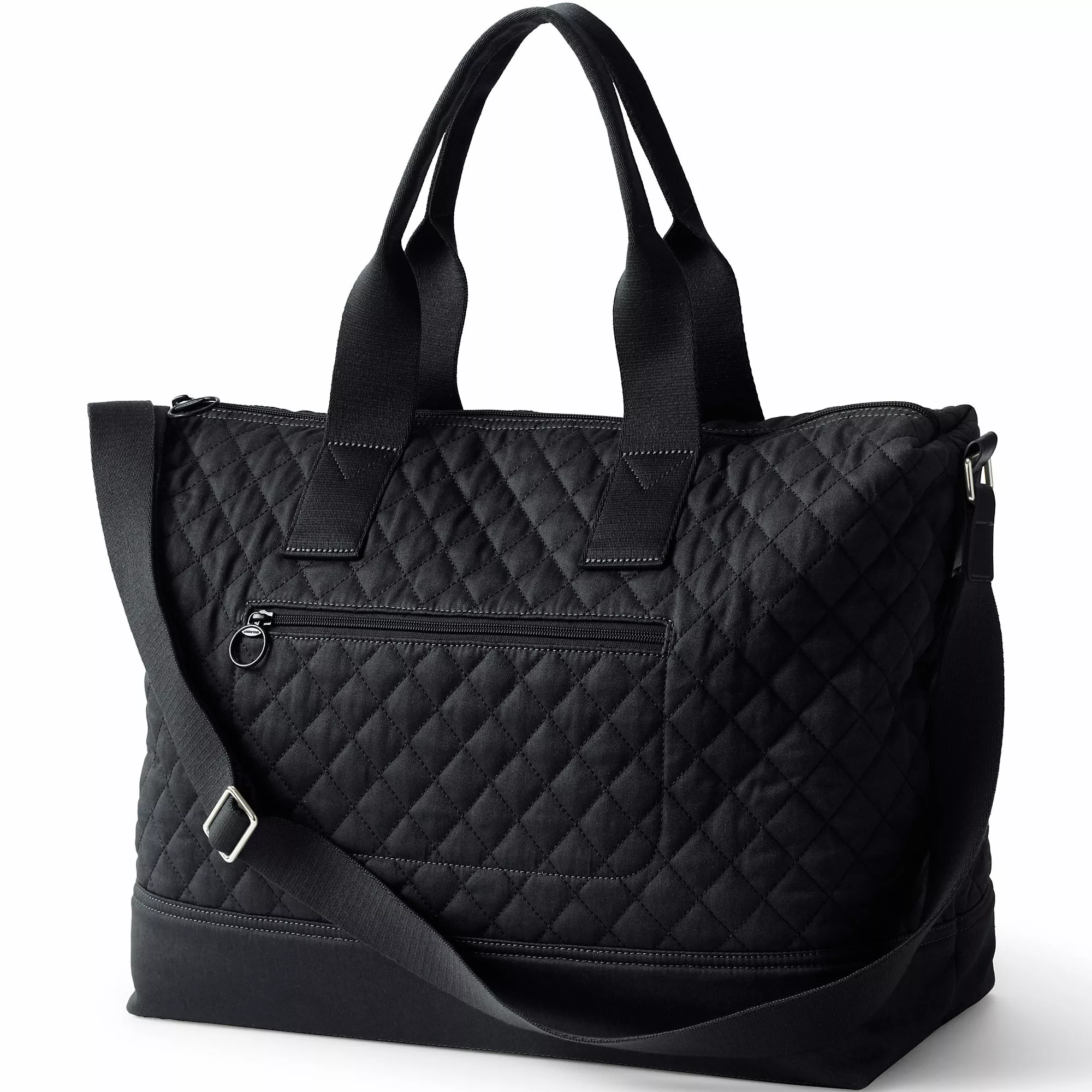 Lands' End Quilted Weekender Duffle Bag