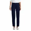 Lands' End Women's Starfish Mid Rise Elastic Waist Pull On Utility Jean Ankle Pants