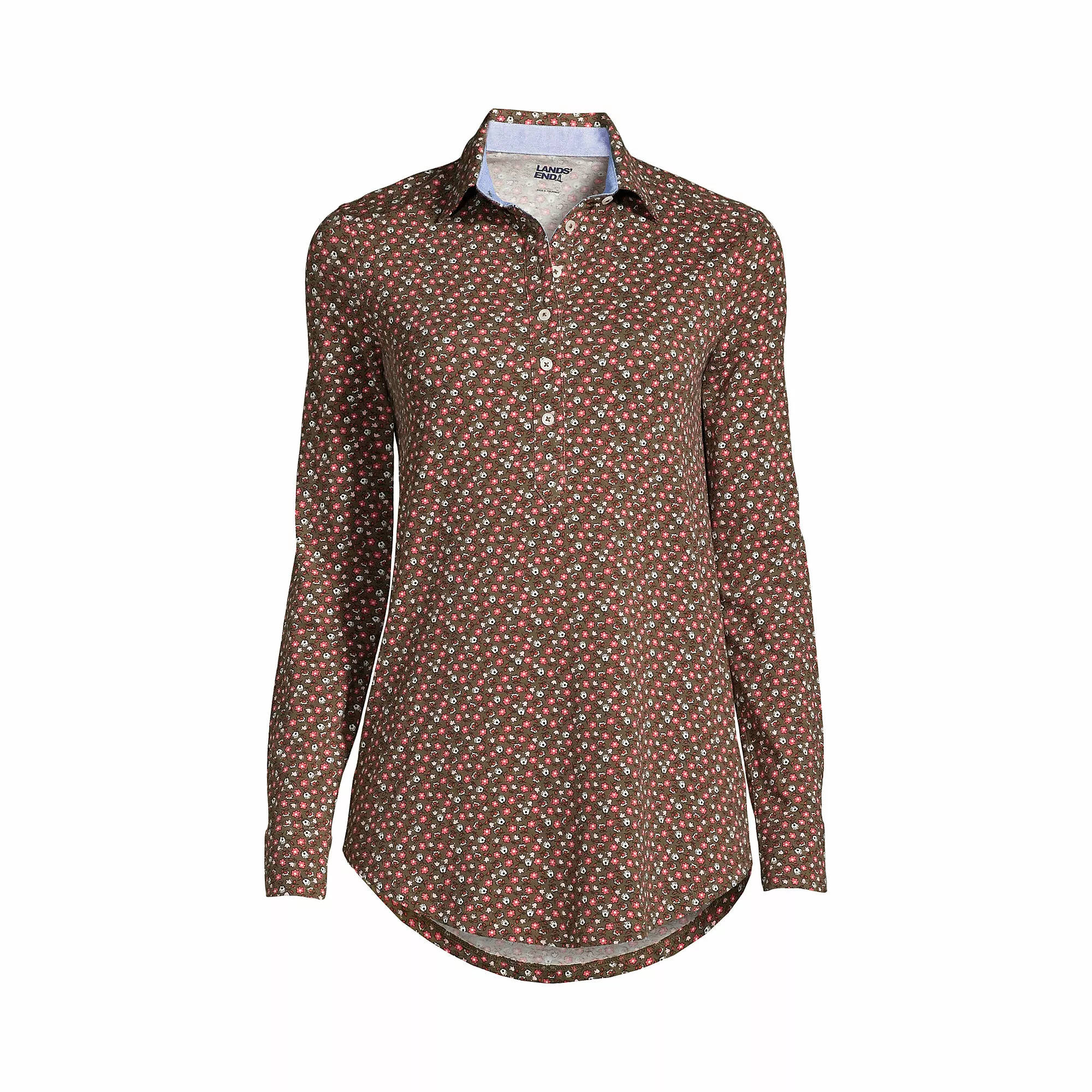 Lands' End Women's Long Sleeve Popover Extra Long Tunic - Image 5