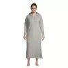 Lands' End Women's Plus Size Serious Sweats Lounger Gown