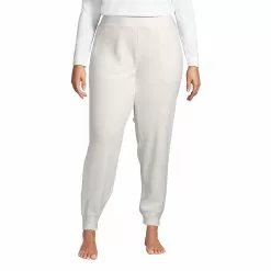 Lands' End Women's Plus Size Waffle Jogger Sleep Pants