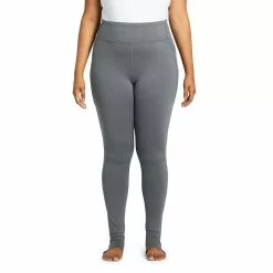 Lands' End Women's Plus Size Active High Rise Seamless Arch Support Leggings
