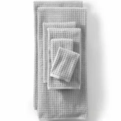 Lands' End Premium Supima Cotton Waffle 6-Piece Towel Set