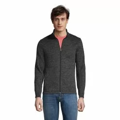 Lands' End Men's Sweater Fleece Jacket
