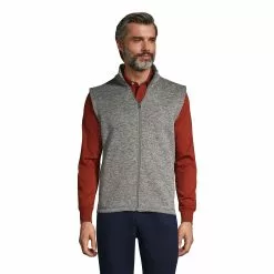 Lands' End Men's Sweater Fleece Vest