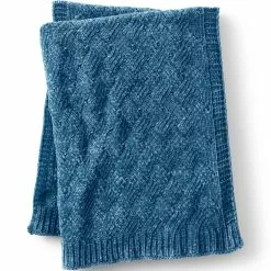 Lands' End Chenille Throw Blanket
