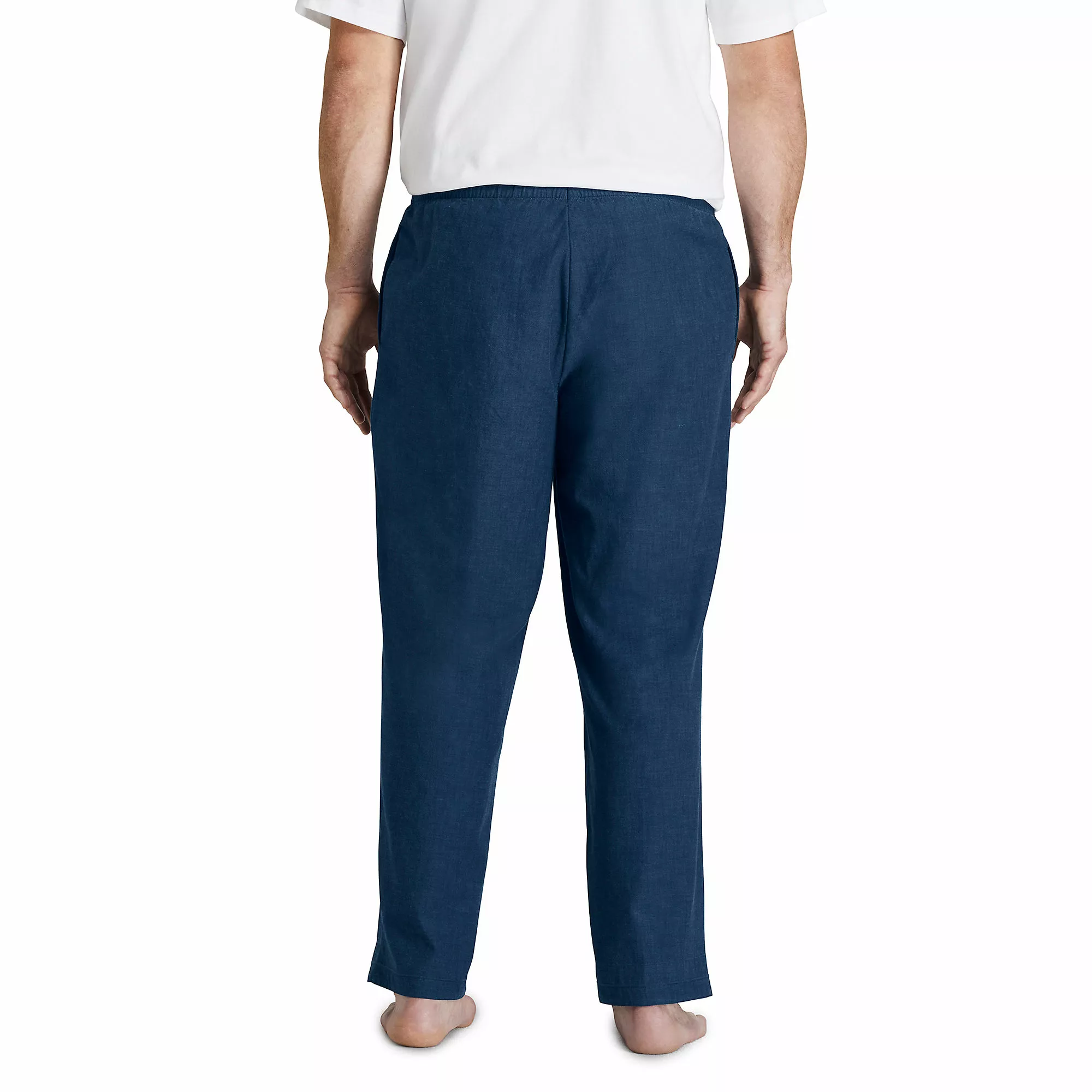 Lands' End Men's Big And Tall Poplin Pajama Pants - Image 2