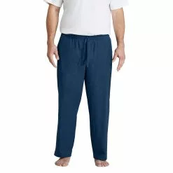 Lands' End Men's Big And Tall Poplin Pajama Pants