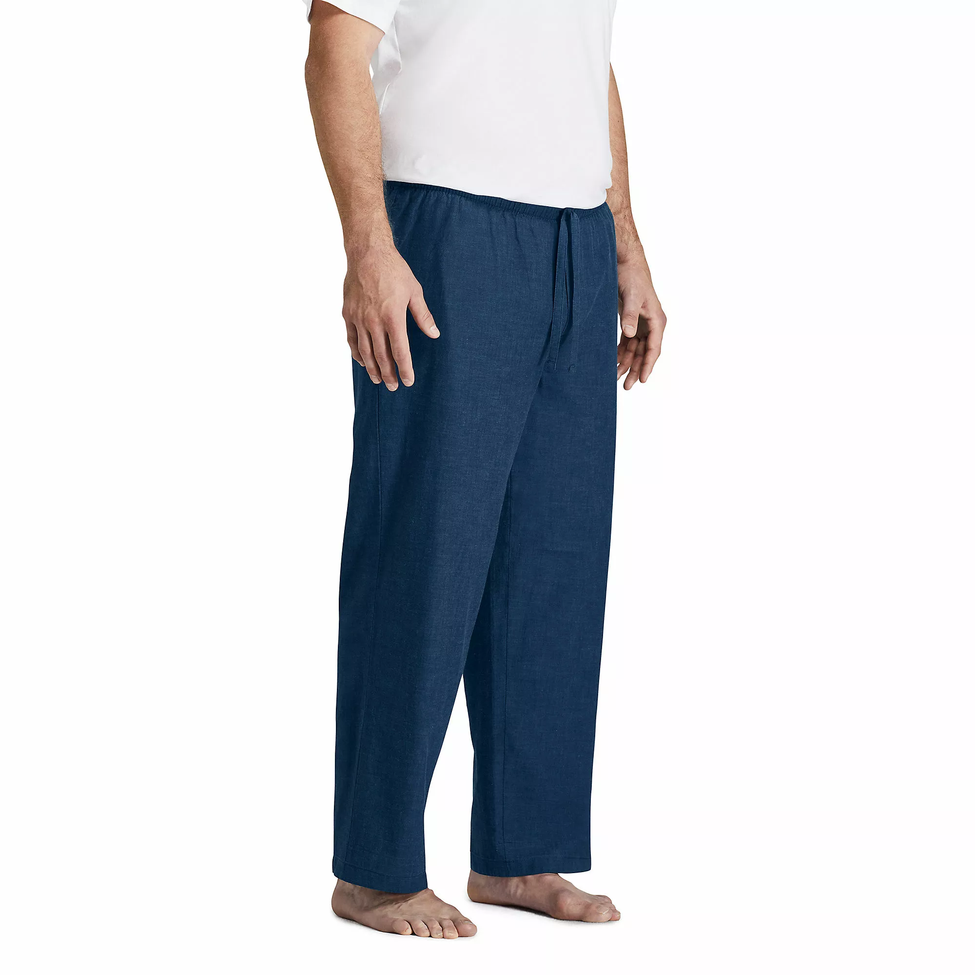 Lands' End Men's Big And Tall Poplin Pajama Pants - Image 3