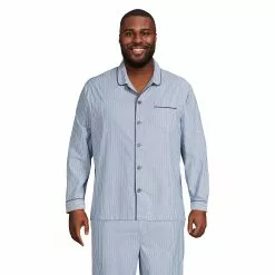 Blake Shelton Men's Big And Tall Poplin Pajama Shirt