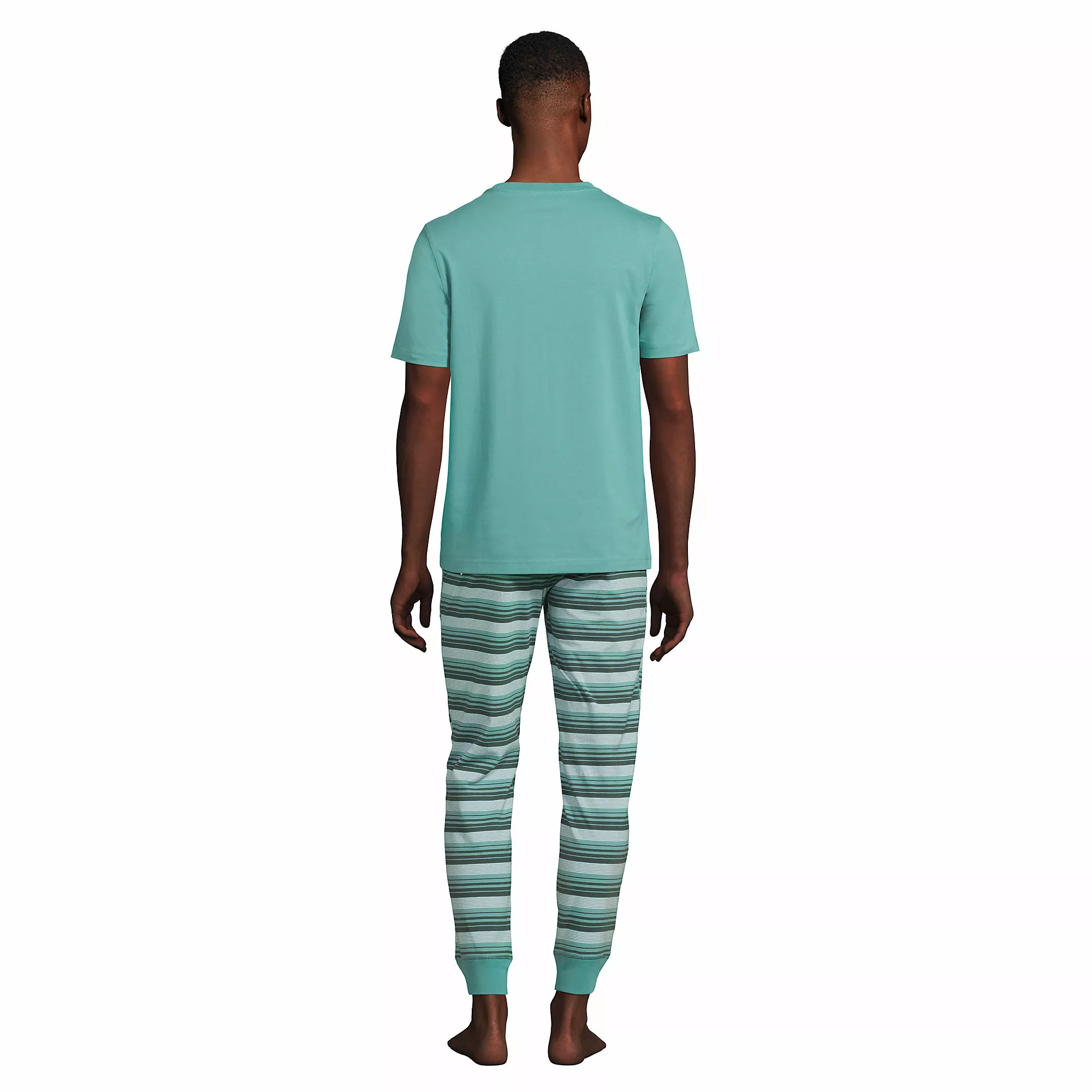Lands' End Men's Knit Jersey Pajama Sleep Set - Image 3