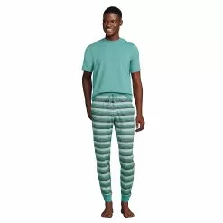 Lands' End Men's Knit Jersey Pajama Sleep Set