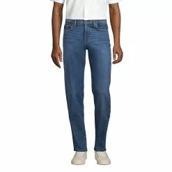 Lands' End Men's Comfort Waist Traditional Fit Comfort-First Jeans