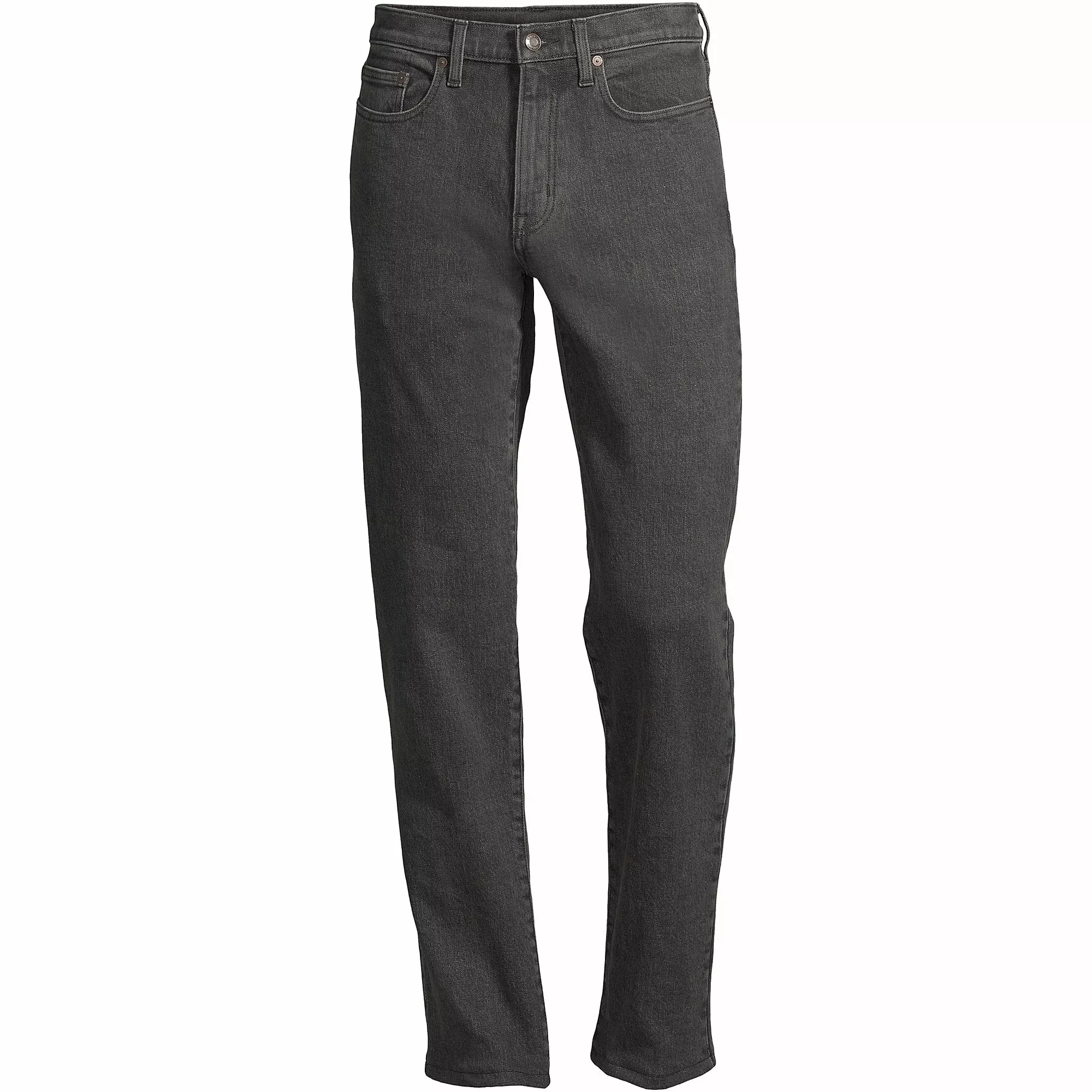 Lands' End Men's Traditional Fit Comfort-First Jeans Washed Black - Image 5