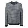 Lands' End Men's Big Patterned Crew Neck Pullover Sweater