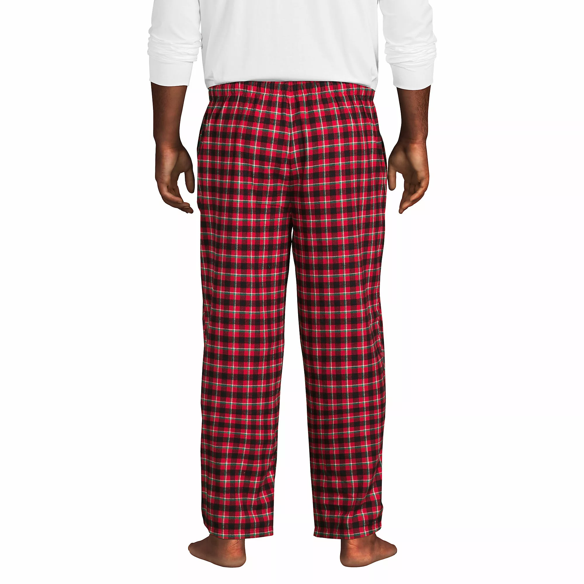 Lands' End Men's Big And Tall Flannel Pajama Pants - Image 2