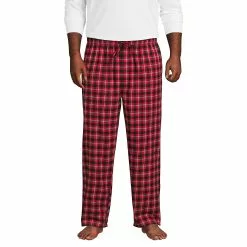 Lands' End Men's Big And Tall Flannel Pajama Pants