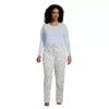 Draper James X Lands' End Women's Plus Size Knit Pajama Set Long Sleeve T-Shirt And Pants