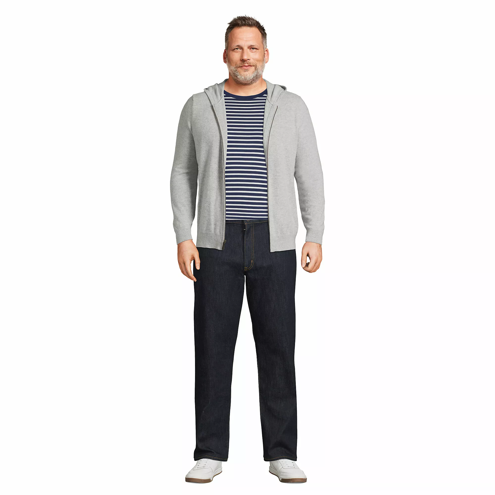 Lands' End Men's Big And Tall Traditional Fit Comfort-First Jeans - Image 4